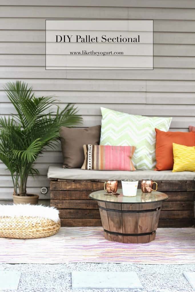 Diy pallet sectional