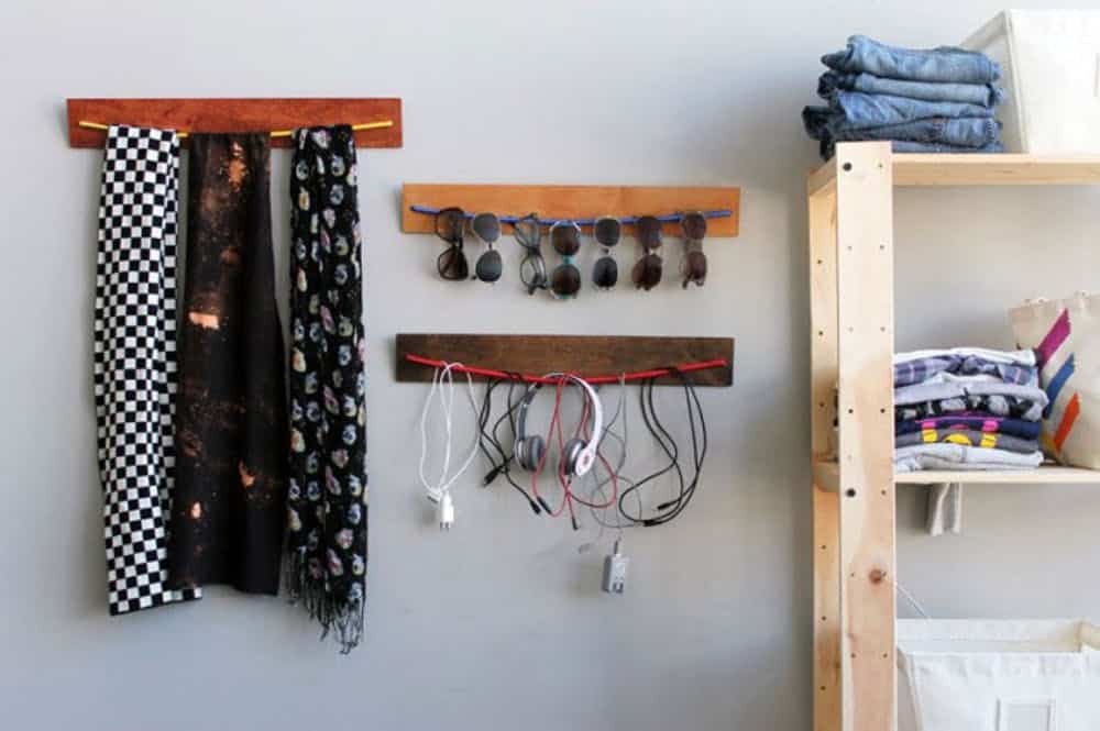 Diy wooden bungee organizers