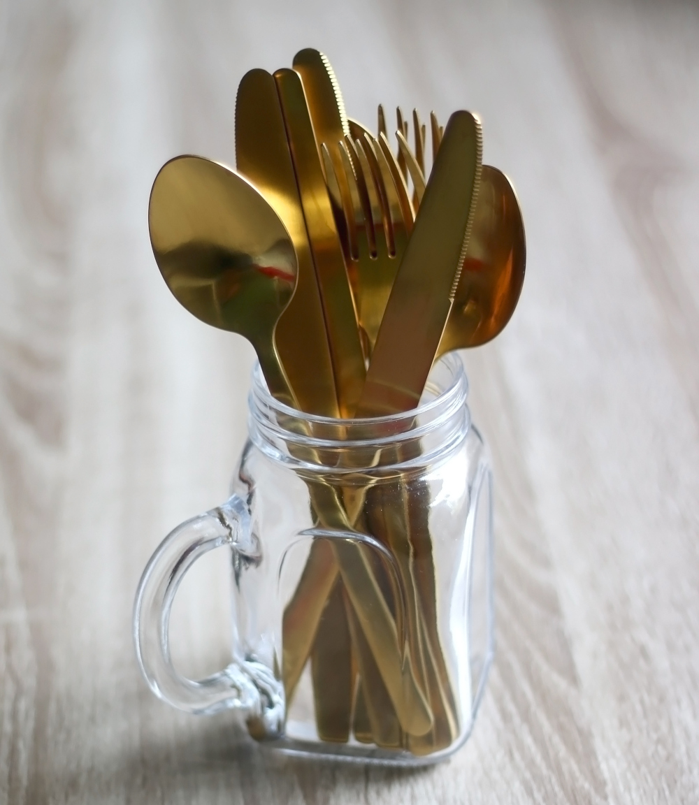 Cutlery Holder - Rustic Mason Jar Centerpieces