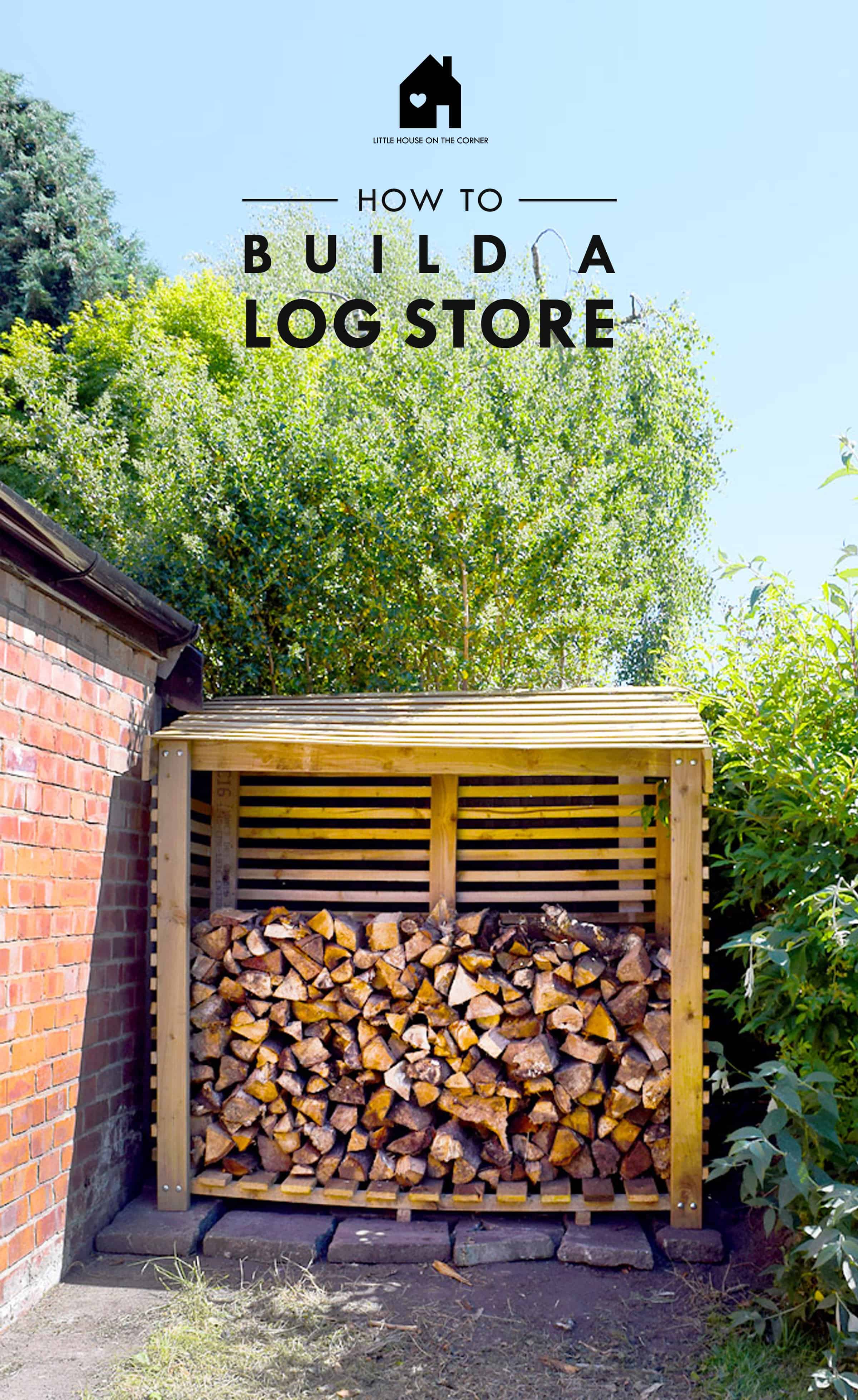 Fully diy log stoage shed