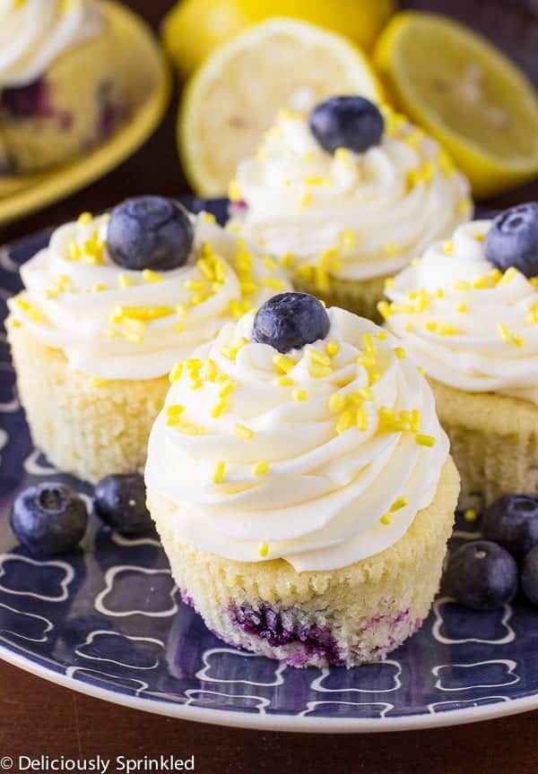 Lemon Blueberry - Yellow Cupcake Recipe