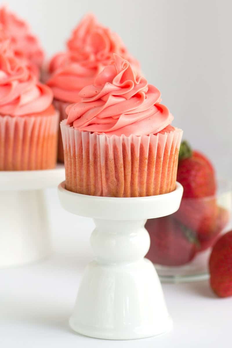 Pink Strawberry Cupcake Recipe
