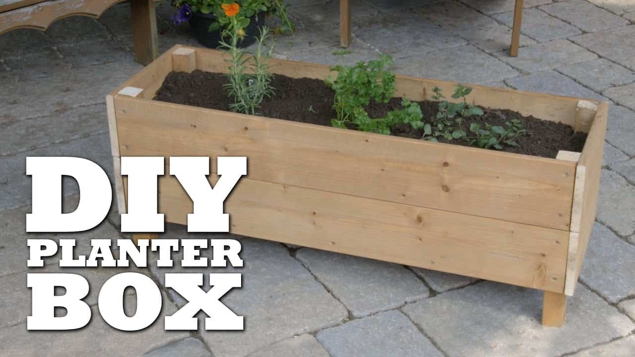 Standing planter boxes for homes with no suitable windows