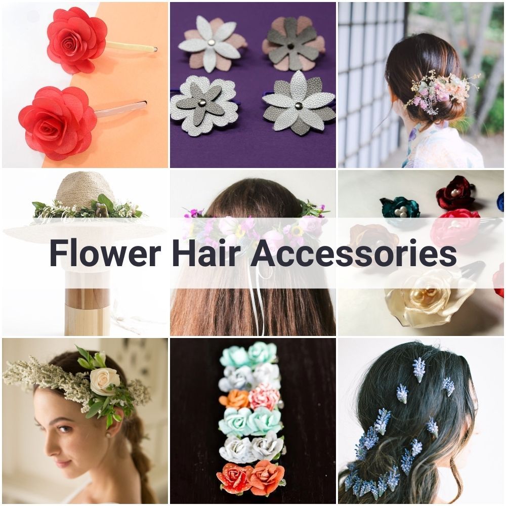 Diy flower hair accessories
