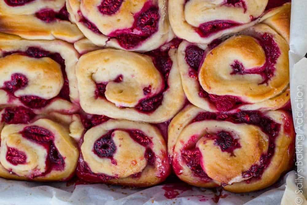 Sally raspberry swirl sweet rolls