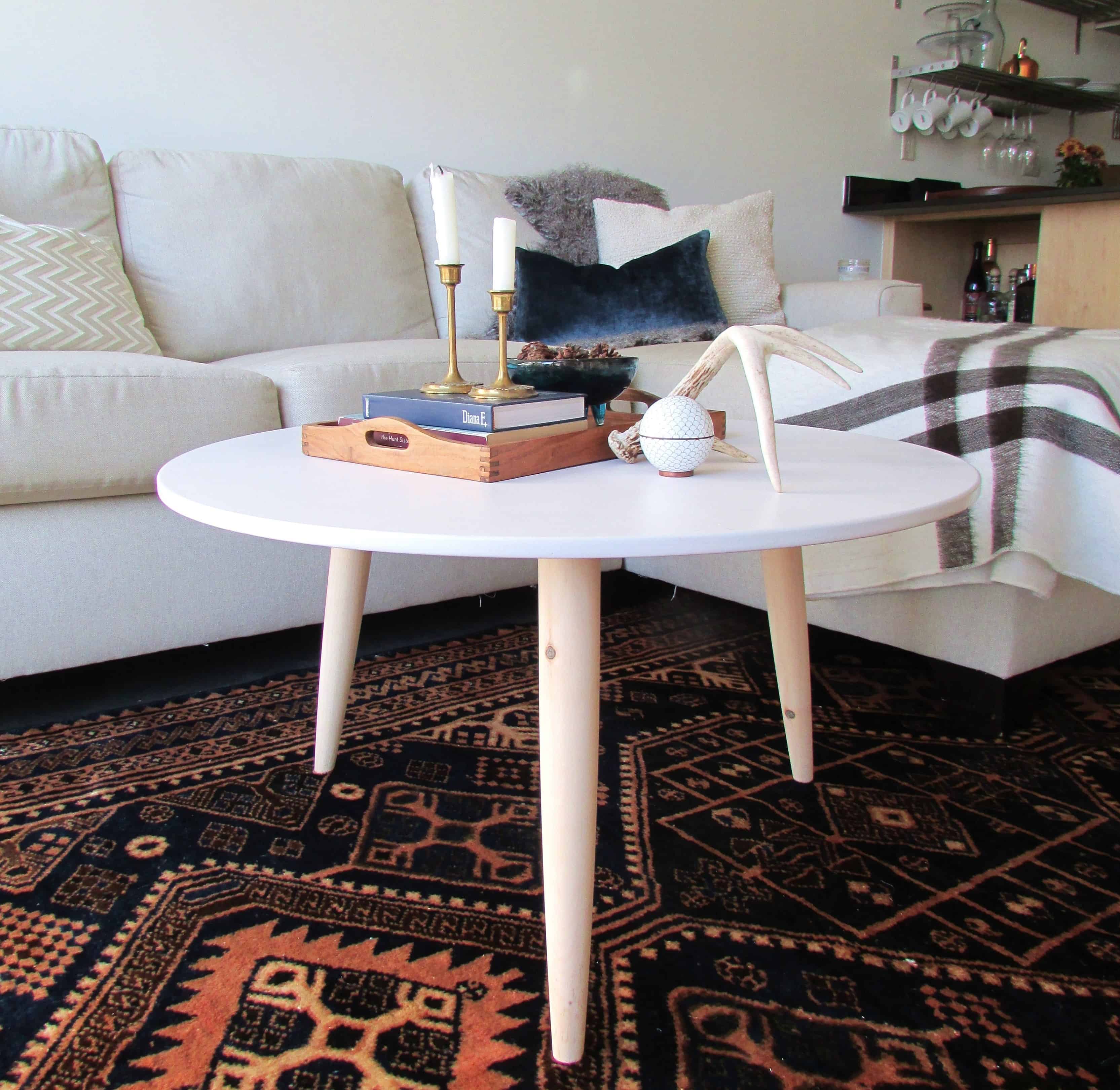 diy small round coffee table