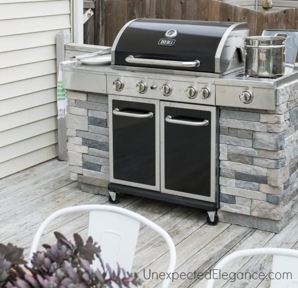 Diy outdoor grill station
