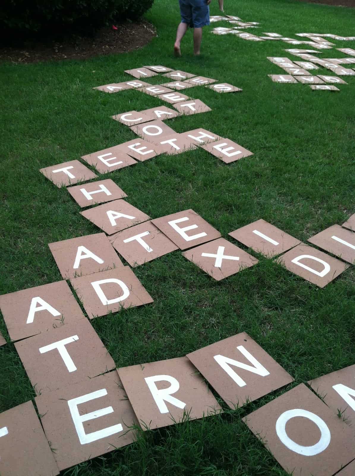 Giant lawn scrabble