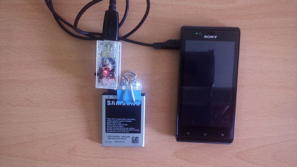 Old phone batteries into power banksa