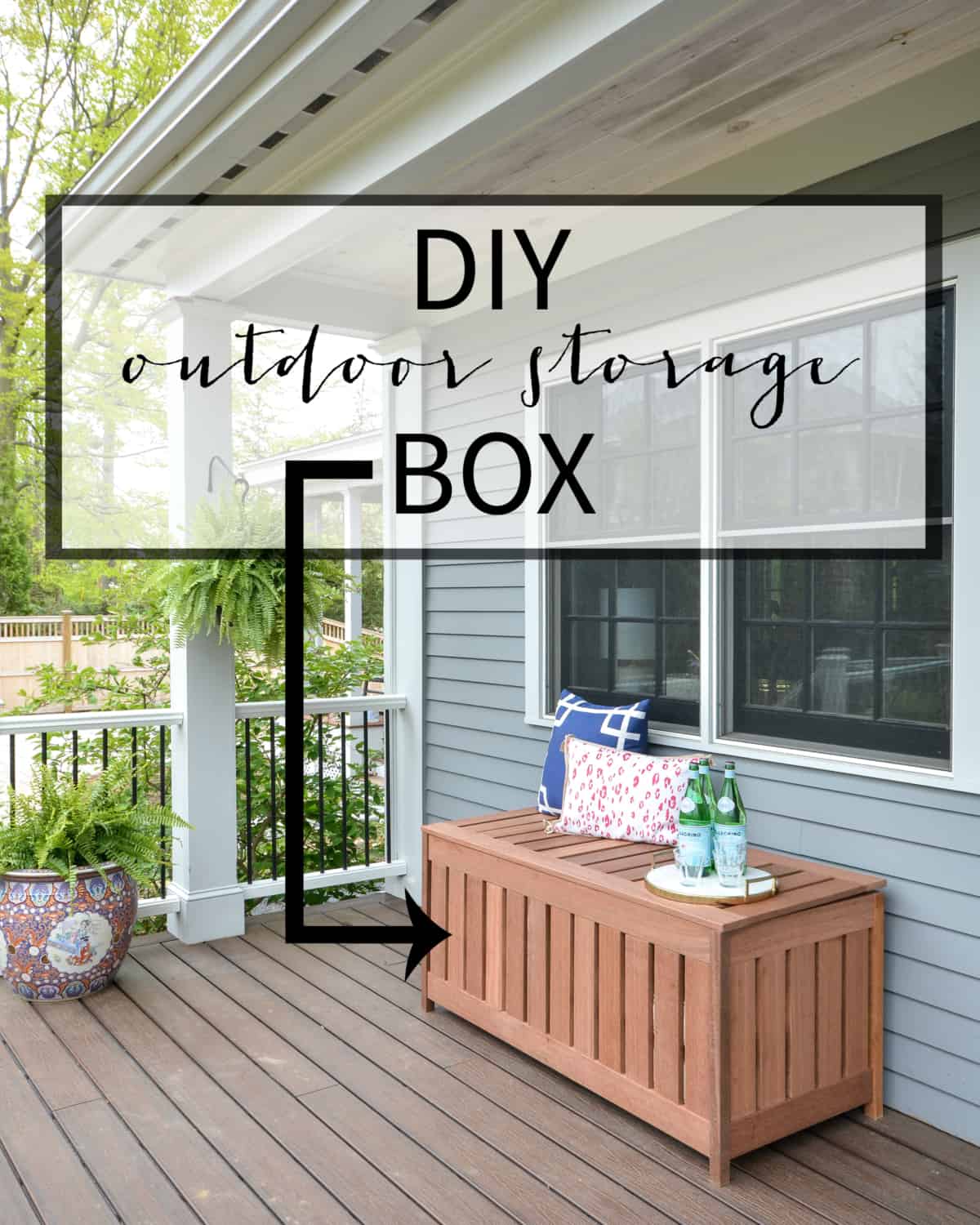 Diy outdoor storage box