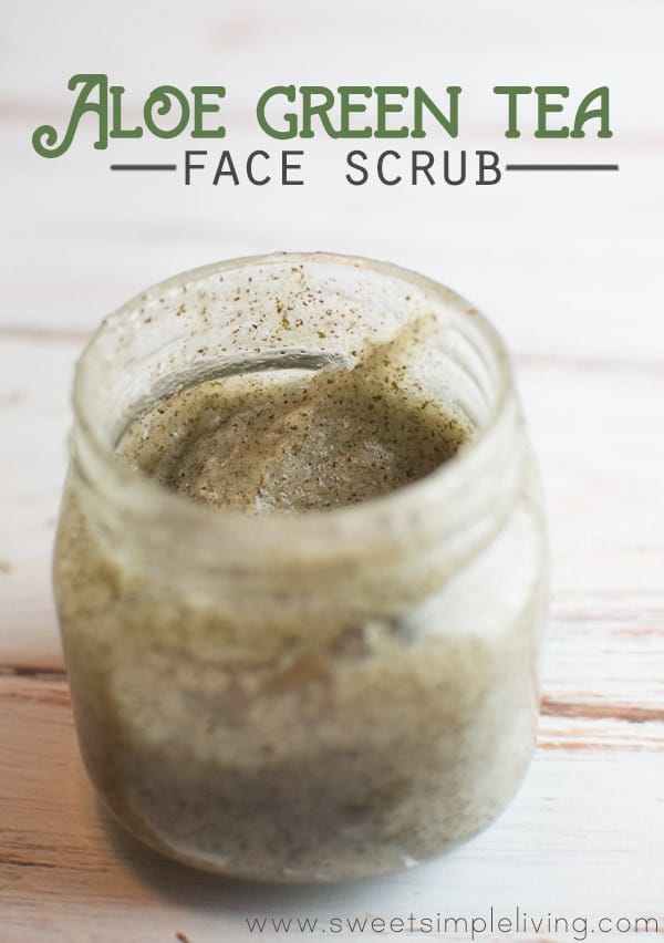 Aloe green tea face scrub