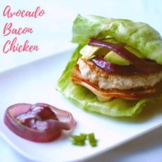 Avocado bacon chicken lettuce wraps