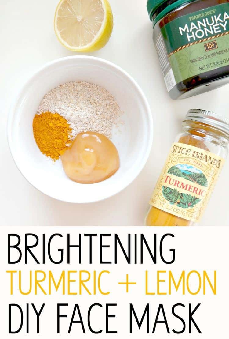 Brightening turmeric and lemon mask