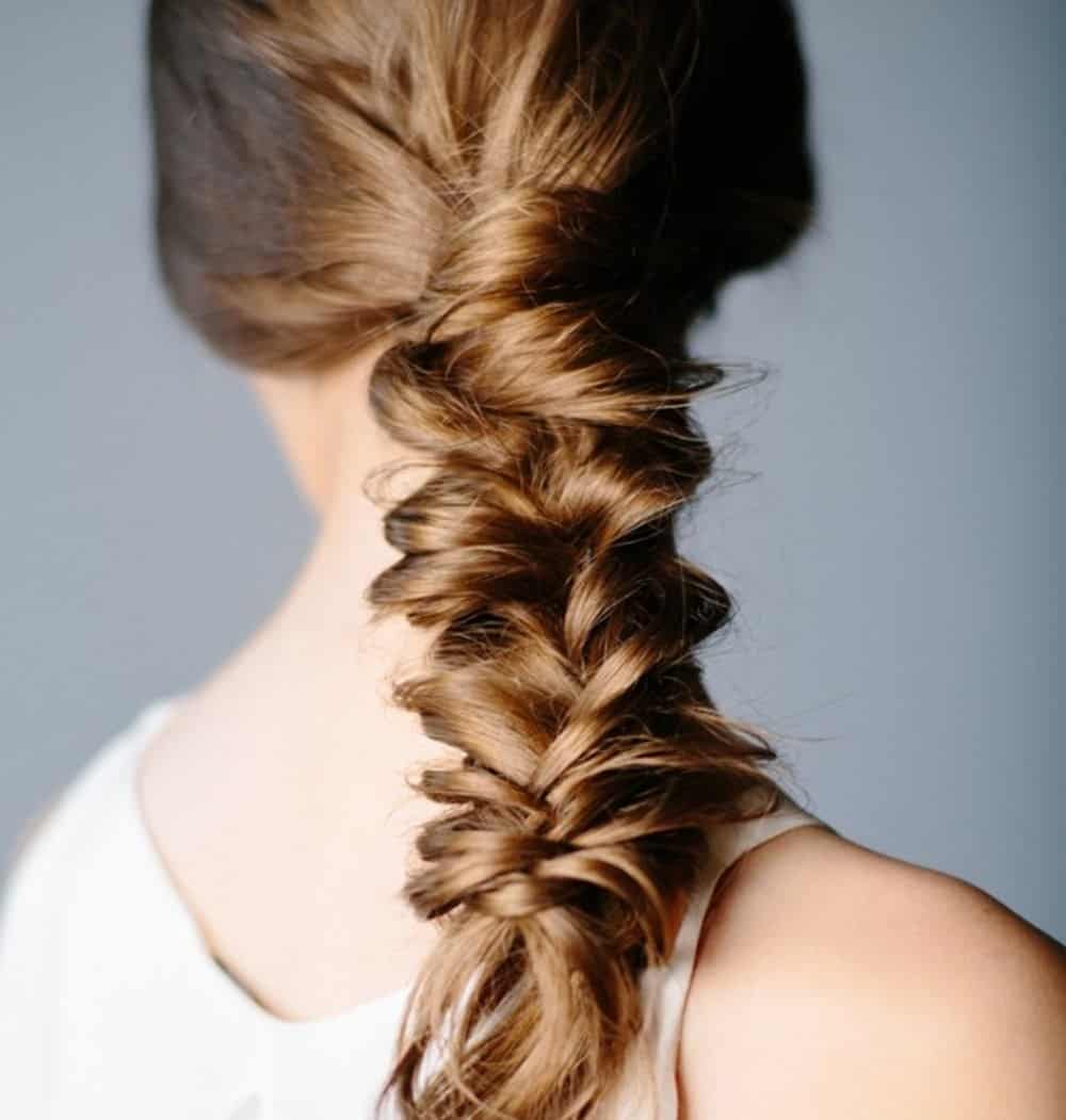 Diy messy fishtail braid