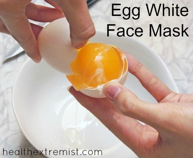 Egg white face mask for smaller pores