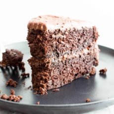 Gluten free, vegan, refined sugar free chocolate cake
