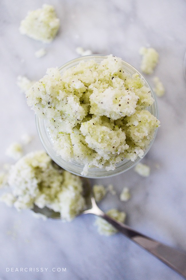 Green tea face and body scrub