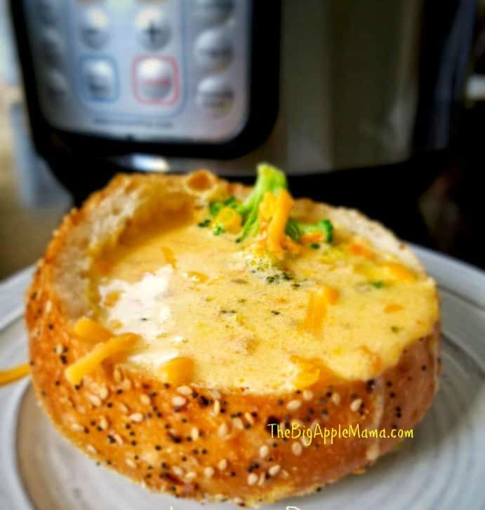 Instant pot 5 minute broccoli cheese soup