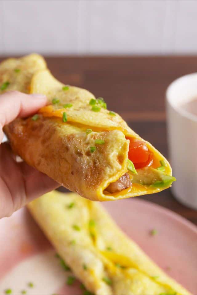 Low carb breakfeast wraps