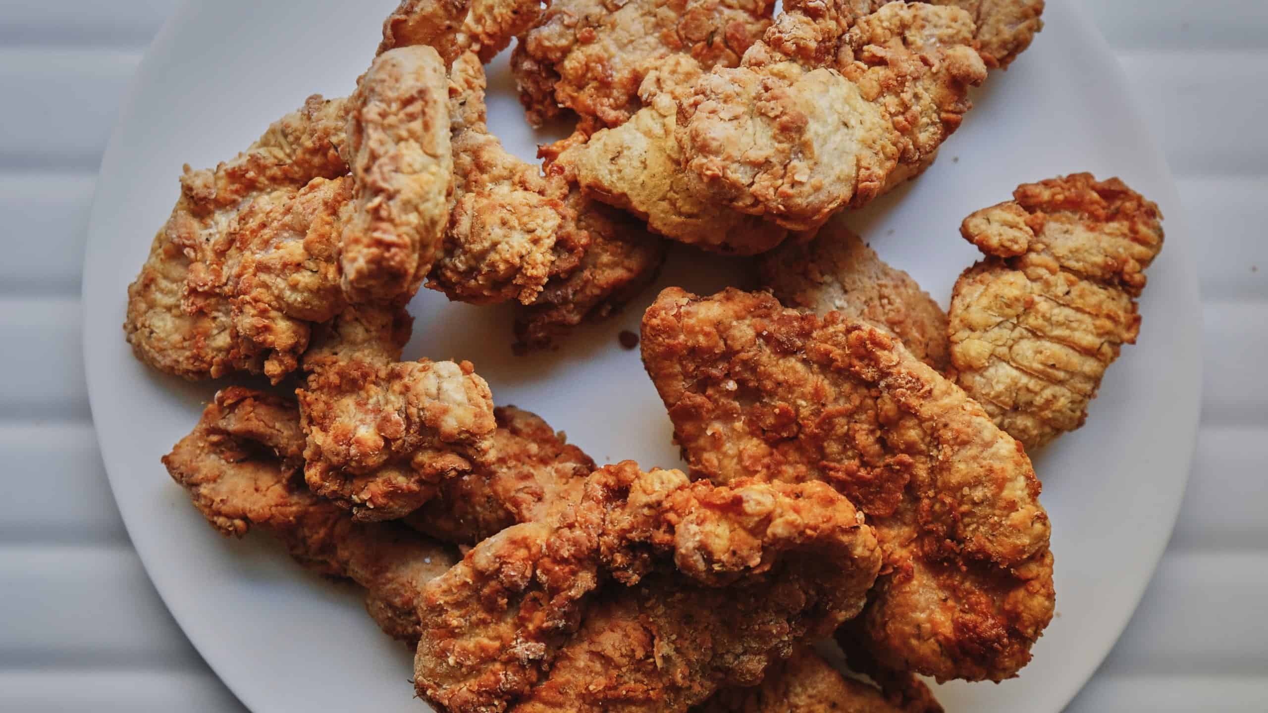 Stuffing fried turkey tenders