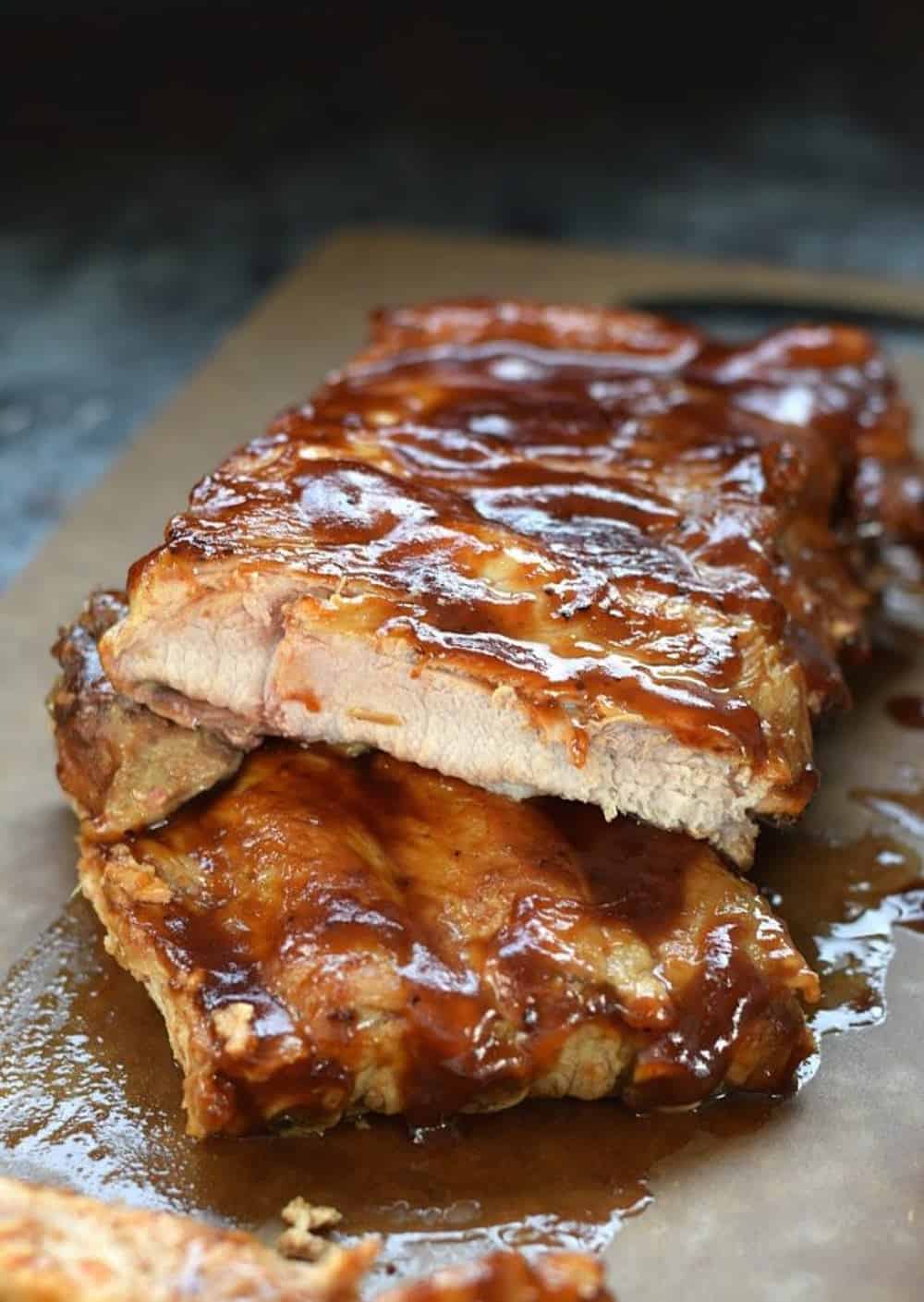 Too cold to grill outside these instant pot barbecue ribs are ready in no time and perfect any night of the week cookingwithcurls com 645x909