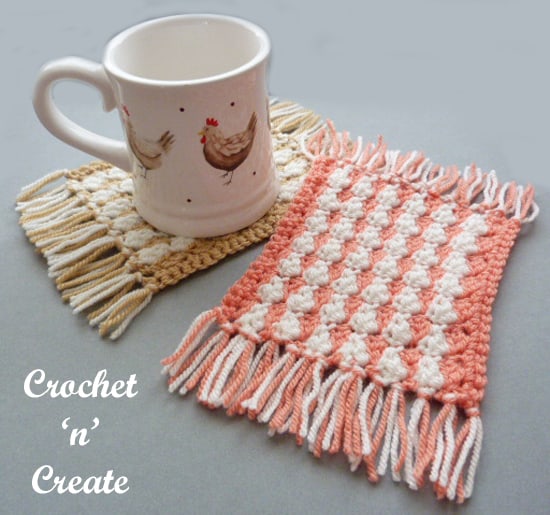 Diy mug rug crochet project