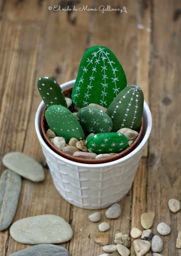 Diy rock cactus