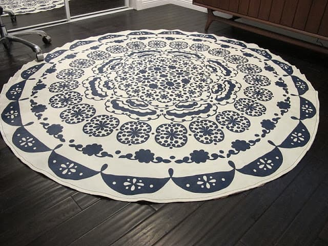 Diy round rug