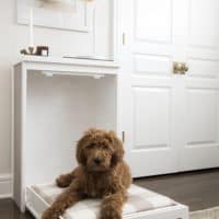 Easy doggy murphy bed from a side table