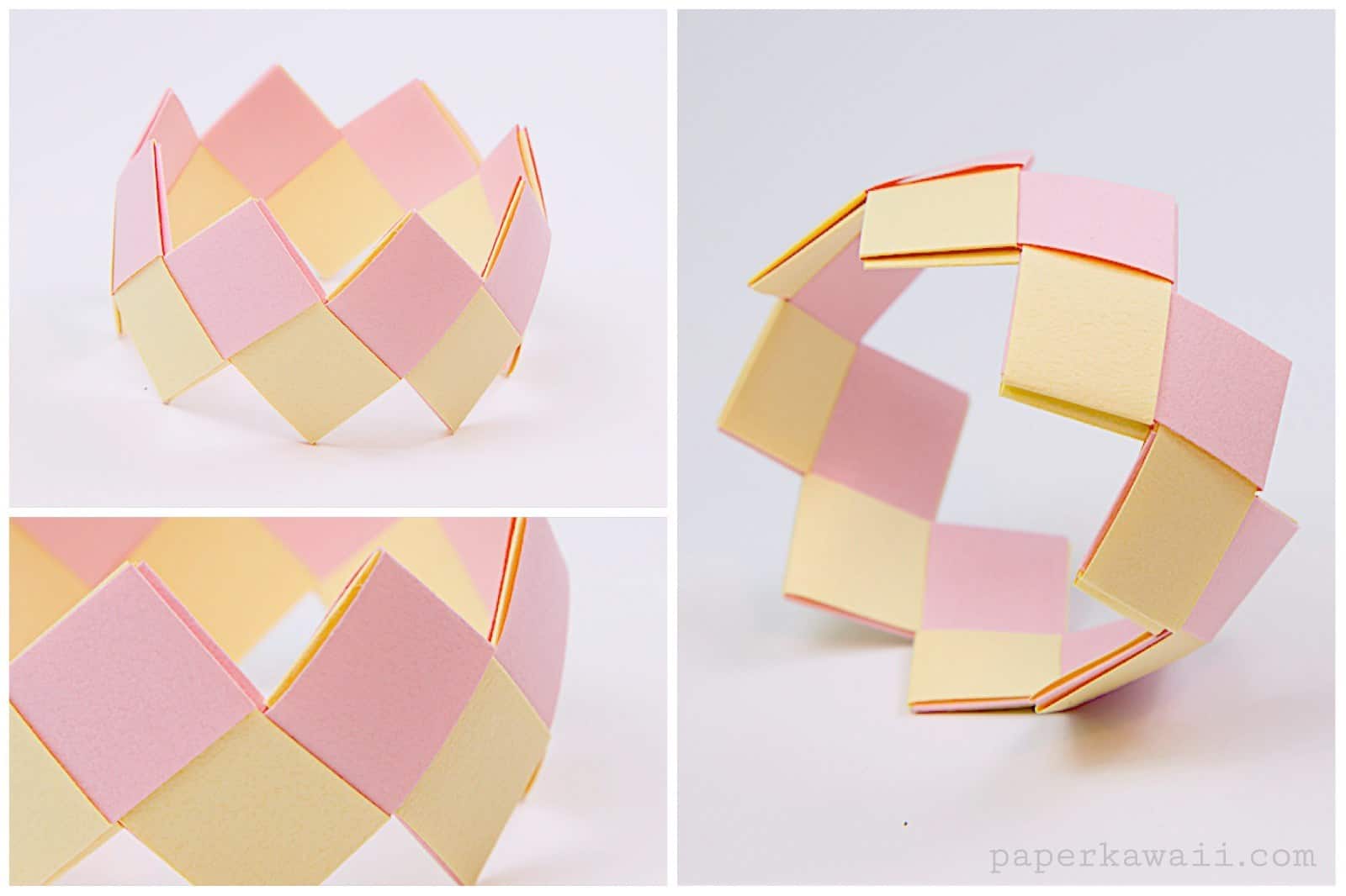 Modular origami bracelets
