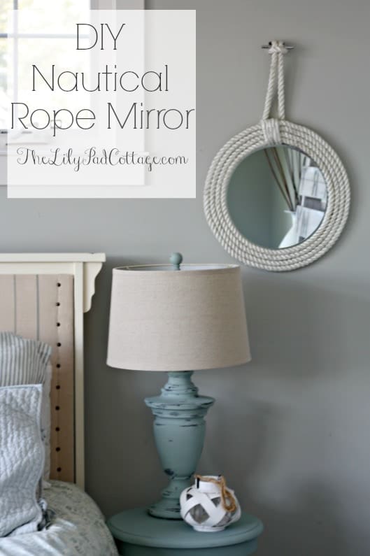 Nautical rope mirrors
