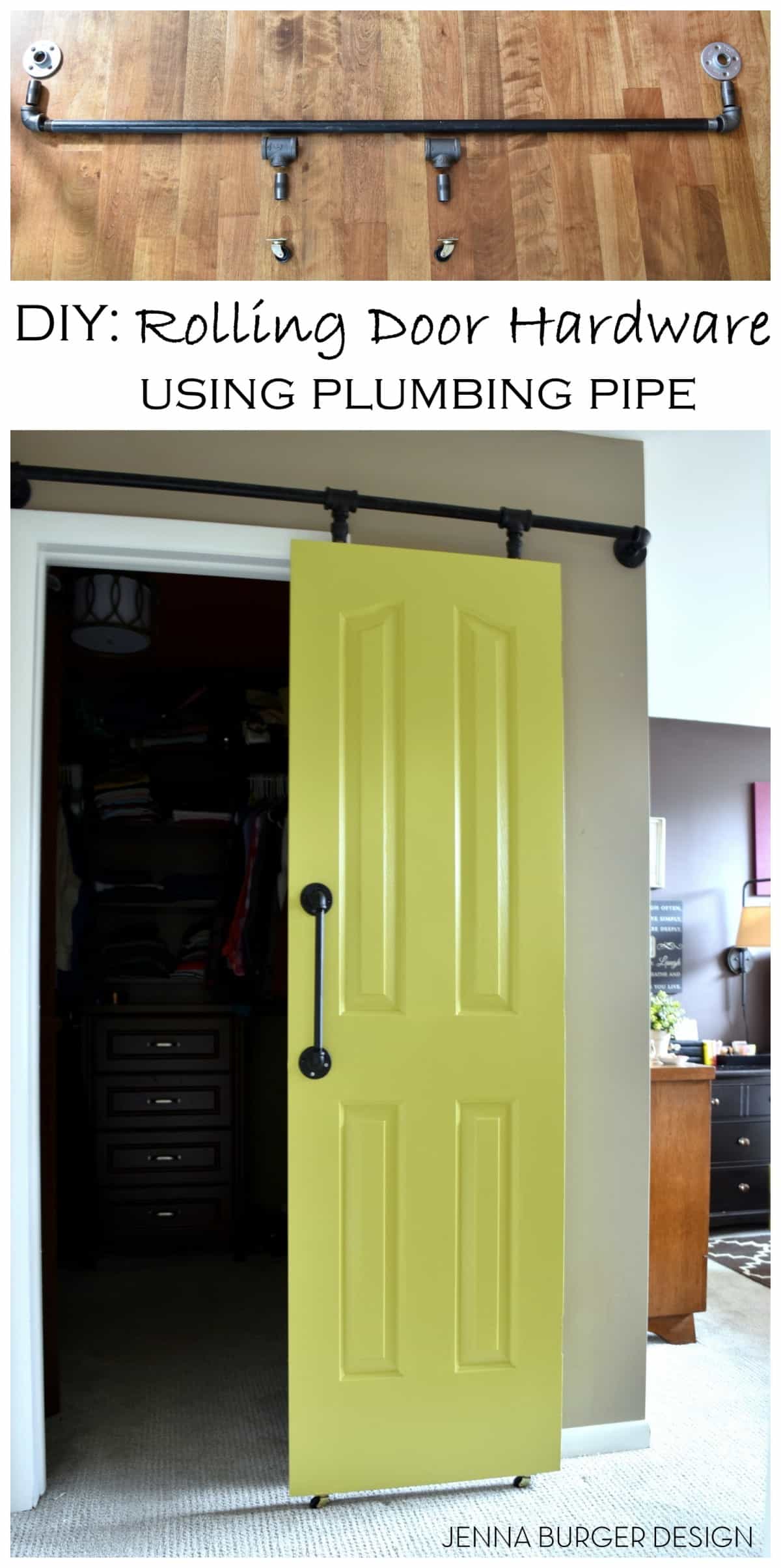 Rolling door from a plumbing pipe