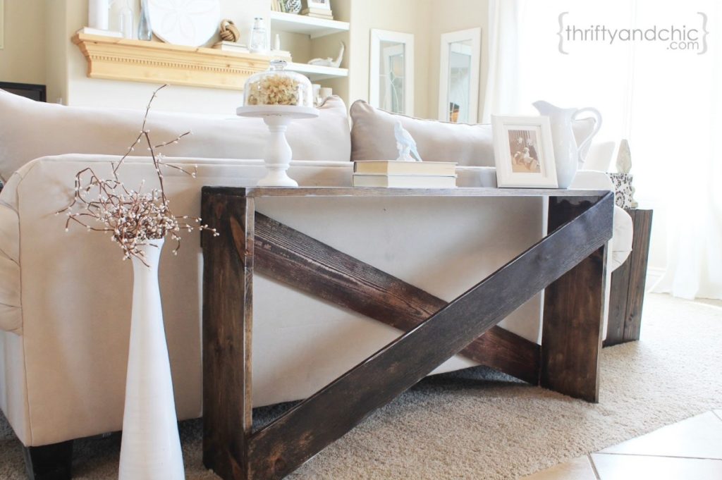 How To Build A Sofa Table To Save Space