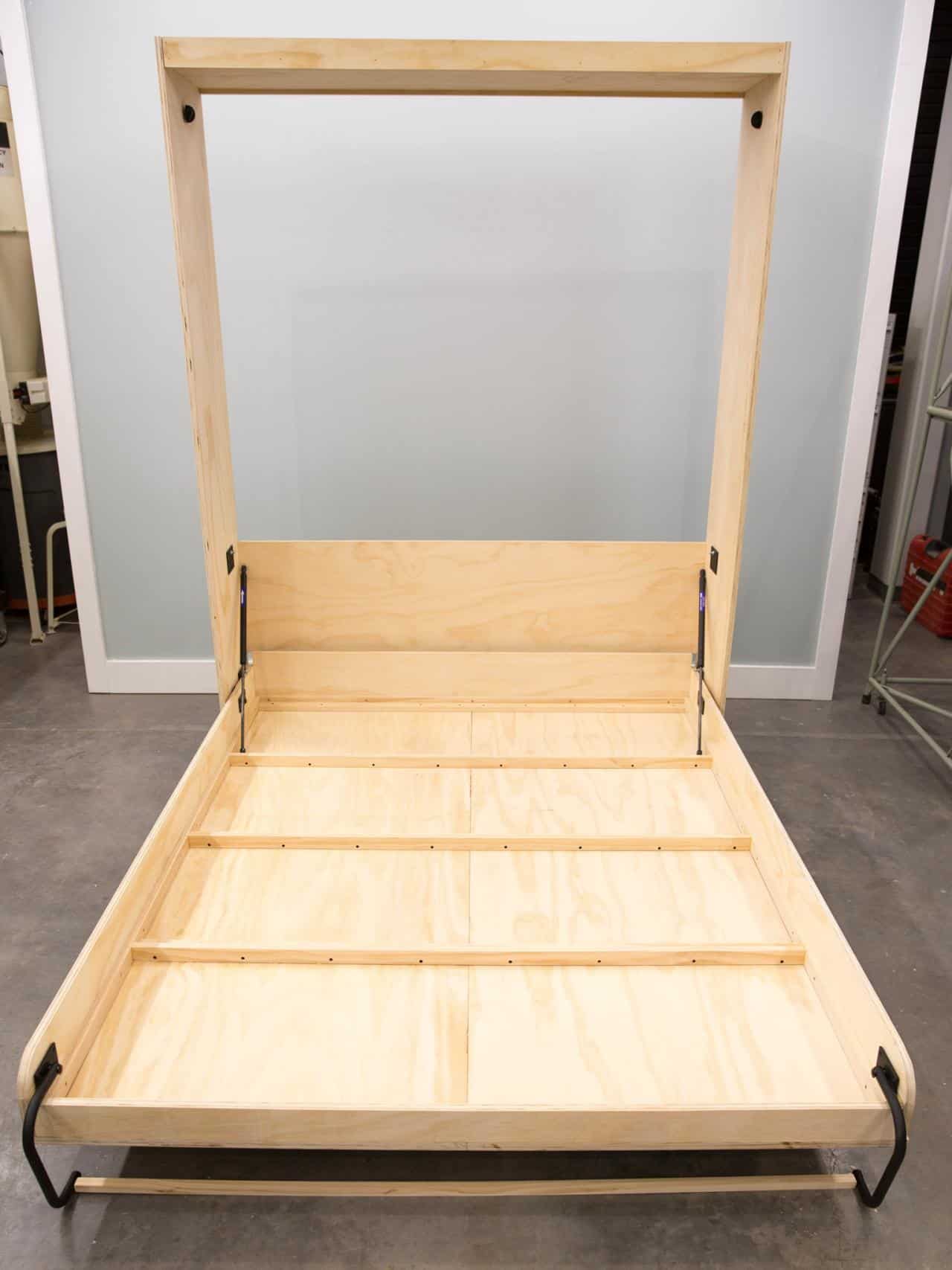 Simple diy wooden murphy bed