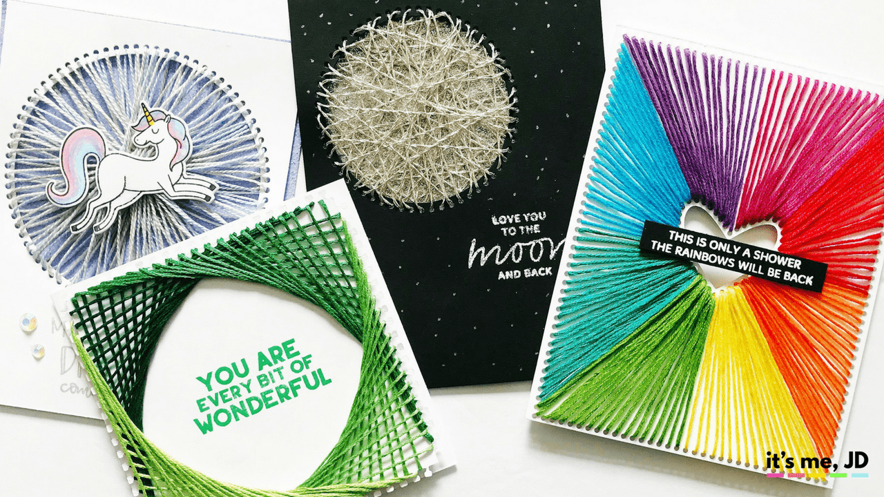 String art greeting cards