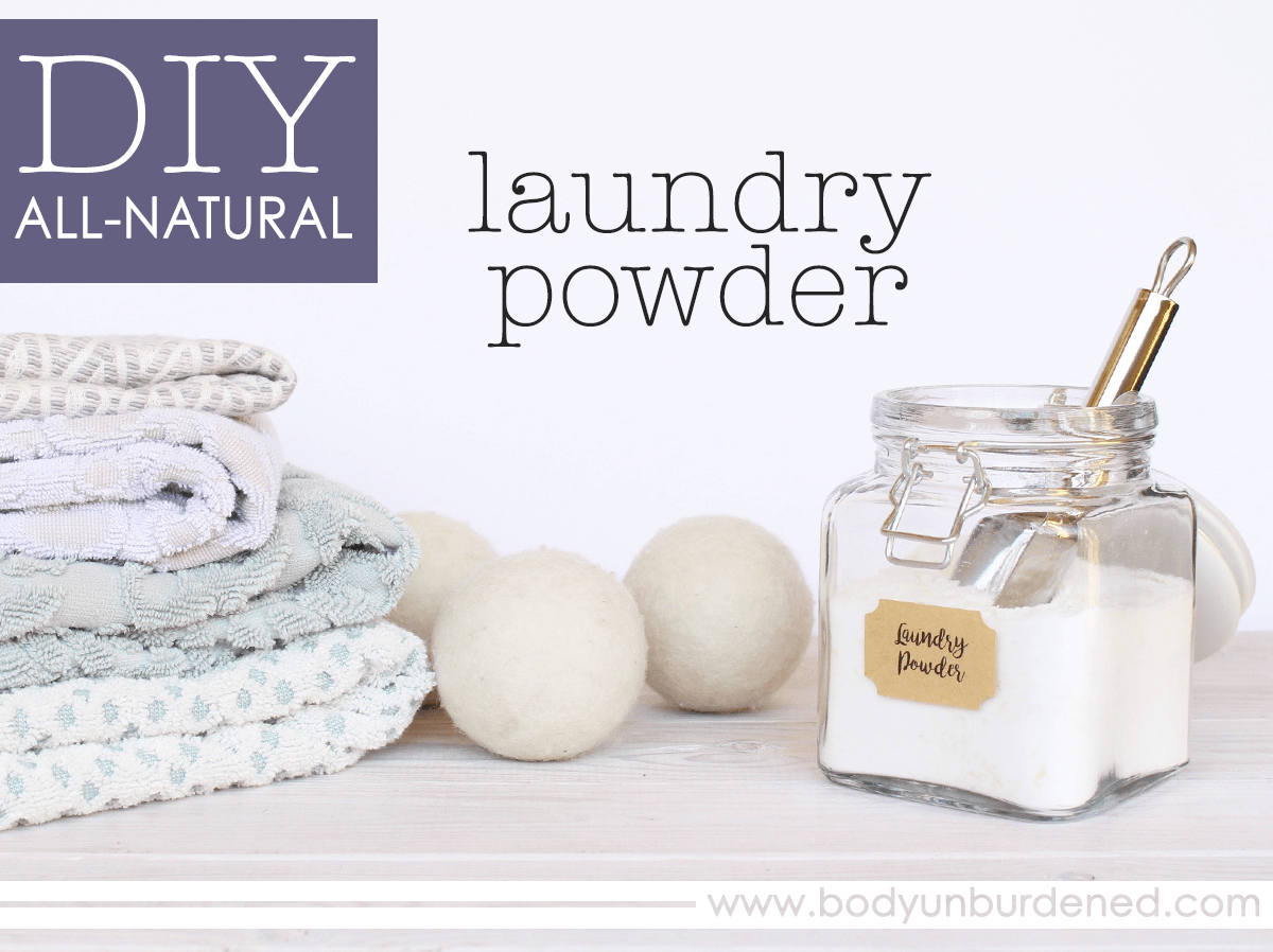 Diy all natural laundry powder recipe