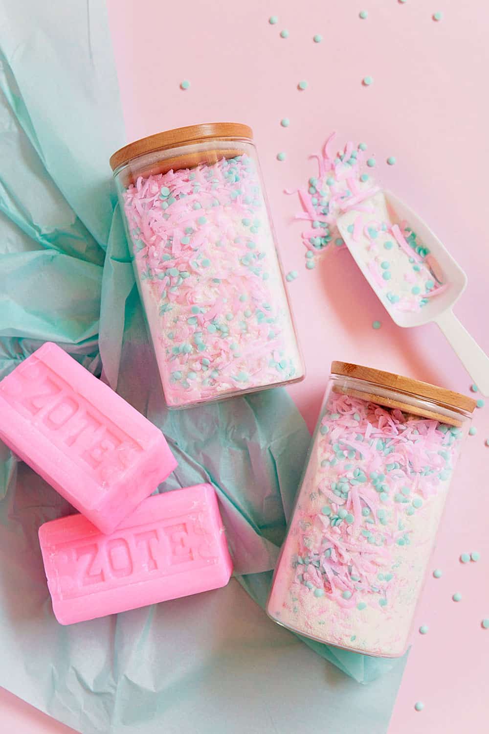 Diy pink laundry detergent