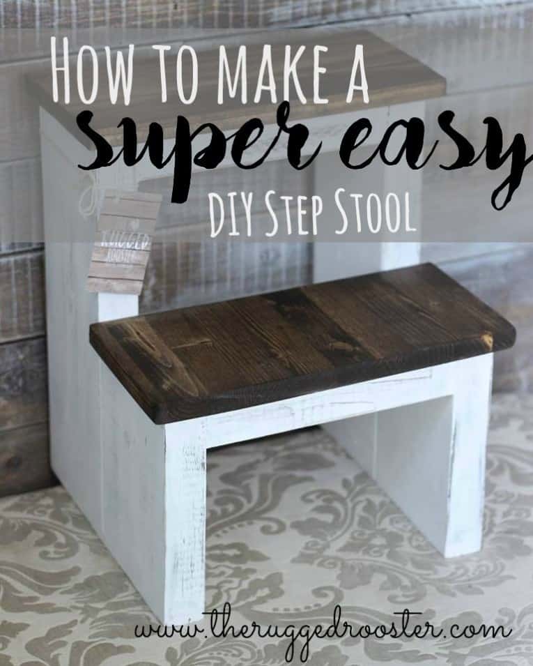Diy simple step stool with height