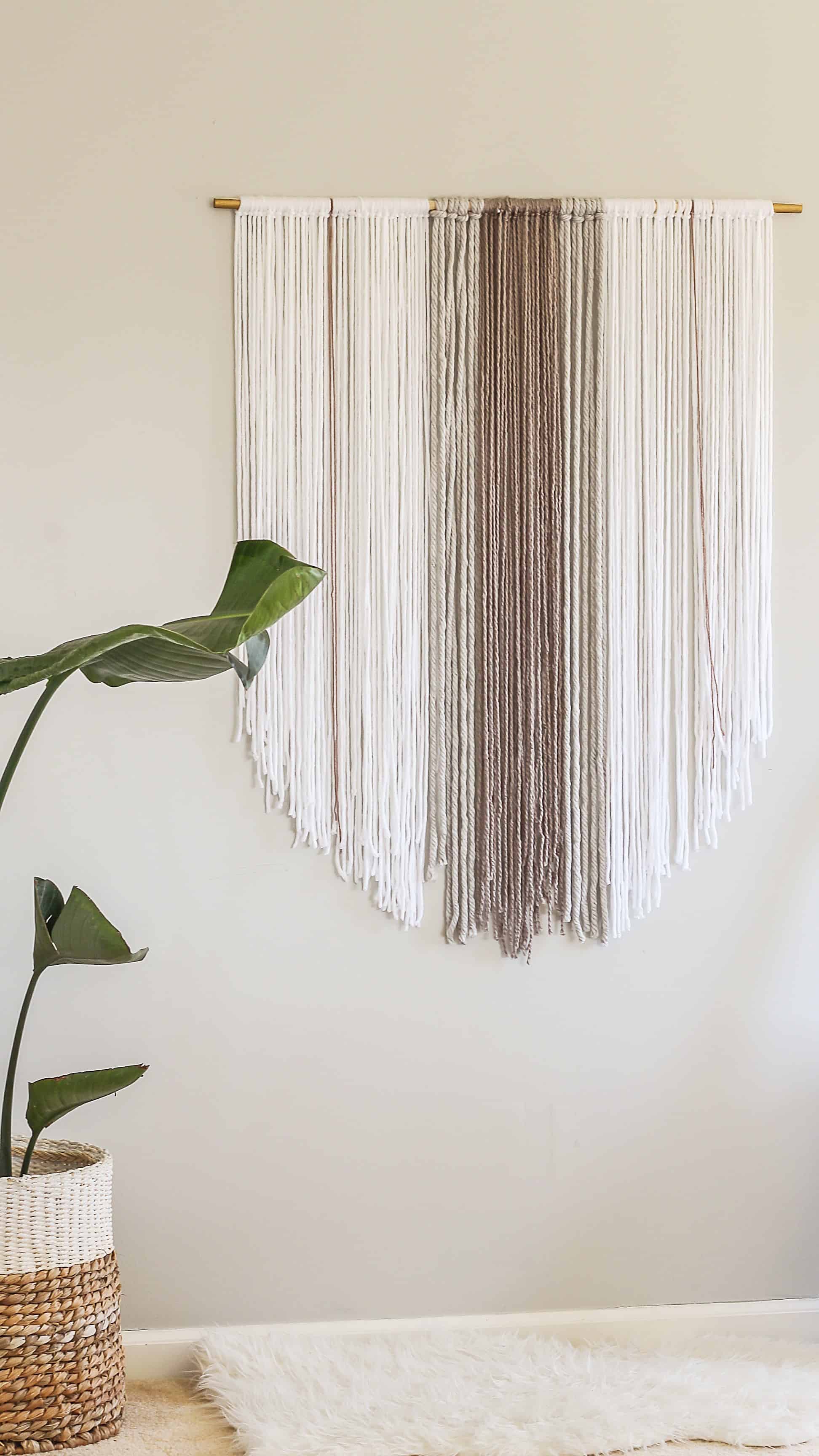 Diy yarn boho hanging