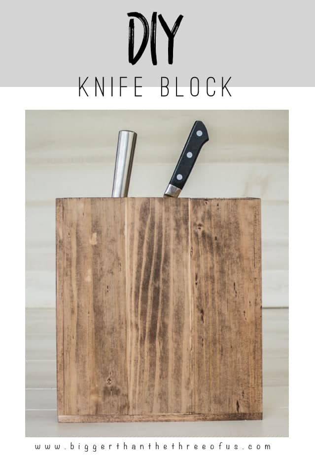 Anthropologie inspired knife block