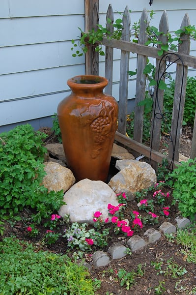 Ceramic urn water feature