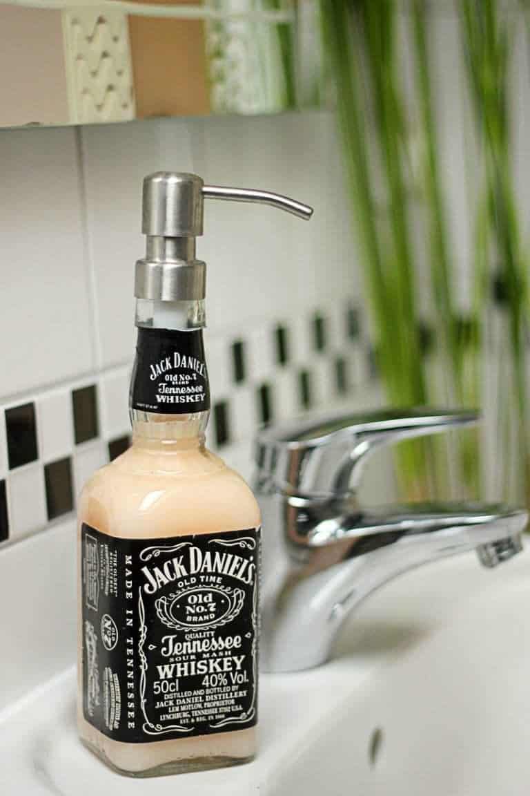 Diy jack daniels soap dispenser