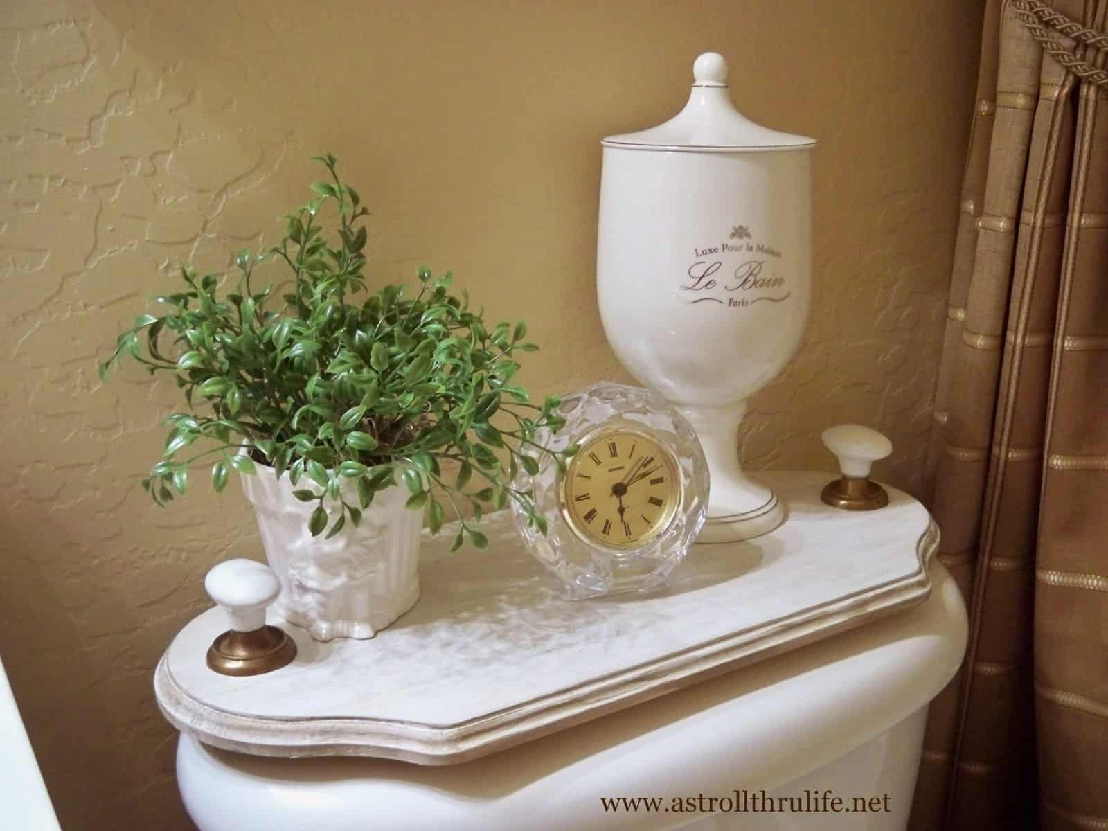 Easy diy toilet topper tray