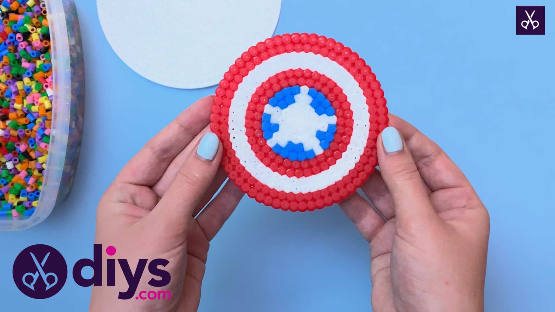 How to make a cool captain america freezer magnet step 9