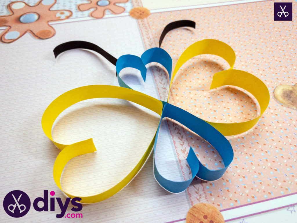 How to make a paper heart butterfly simple paper crafts