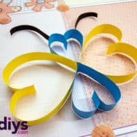 How to make a paper heart butterfly simple paper crafts