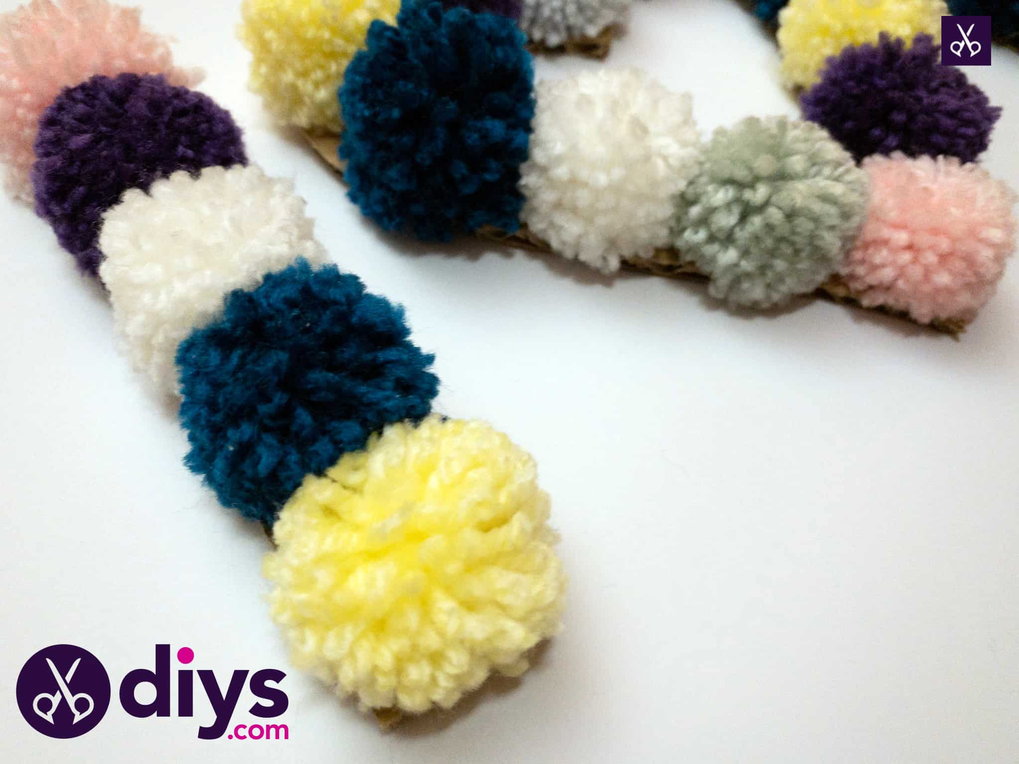 How to make pom pom letters diy