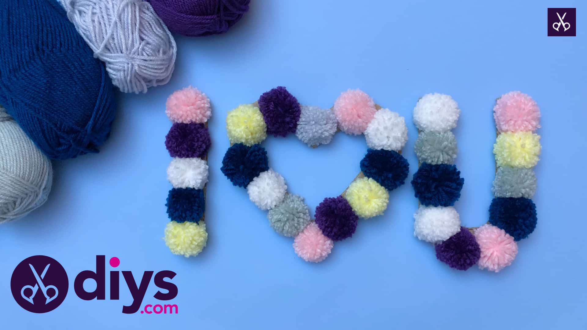 How to make pom pom letters