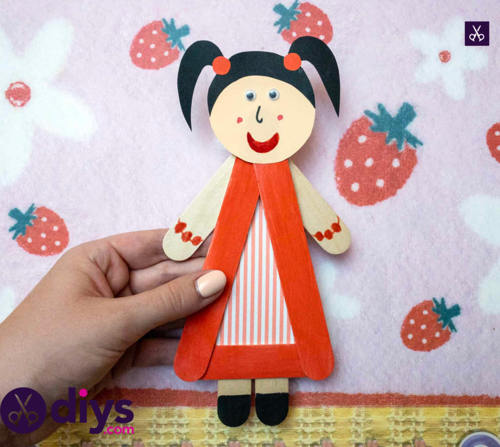How to make a popsicle stick puppet craft