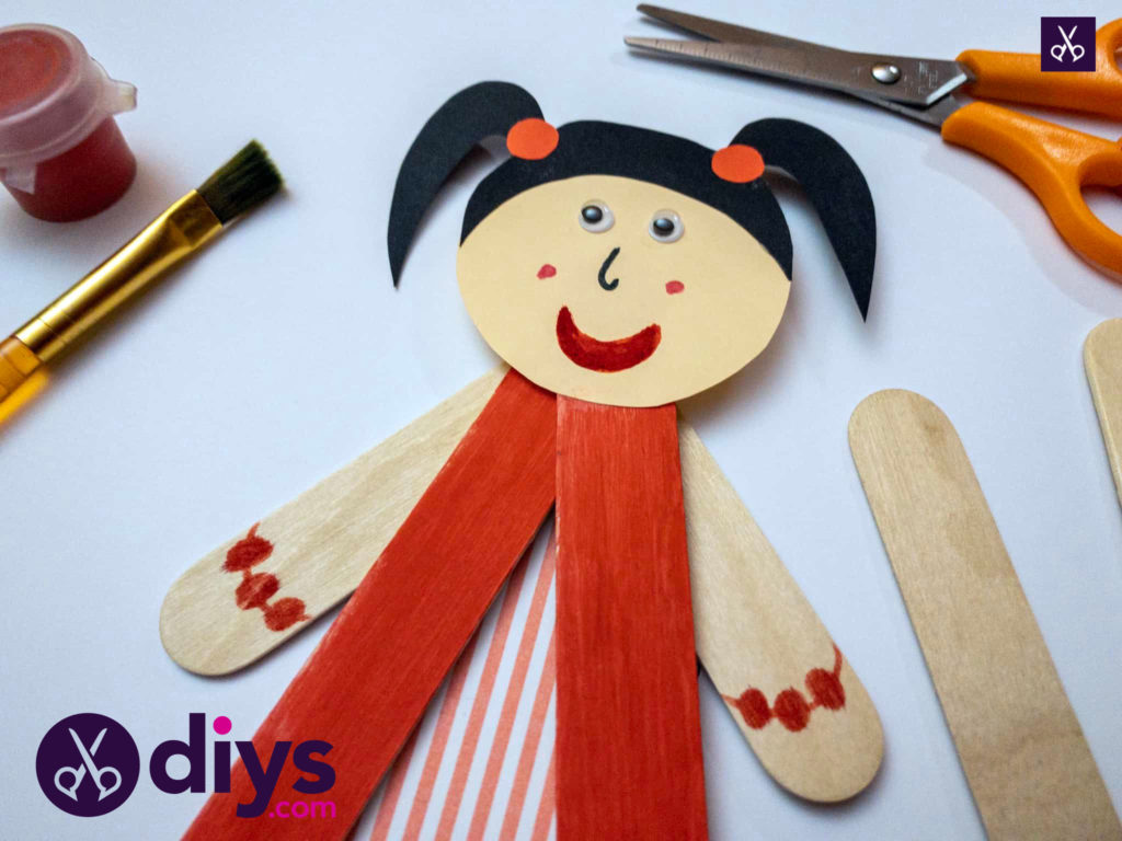 How to make a popsicle stick puppet for kids